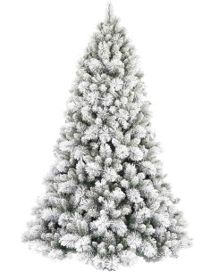 WHITE EMPIRE FLOCKED PINE