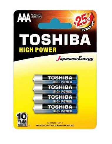 BATTERIE TOSHIBA LR03 AAA AL.M/STILO