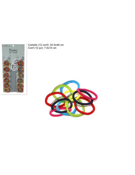 58051 ELASTICI GR.COLOR.PER CAPELLI