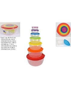 46445 CONTENITORI PLASTICA SET 7PZ