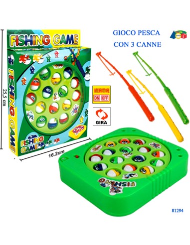 81294 GIOCO PESCA C/PESCI C/ROTAZION