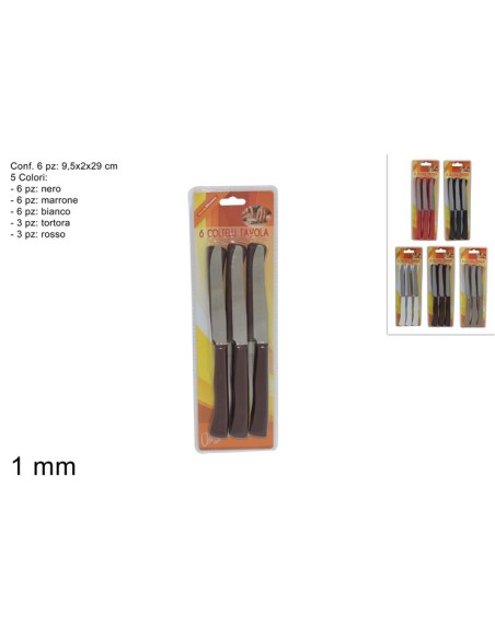 41063 COLTELLI DA TAVOLA SET 6 pz.