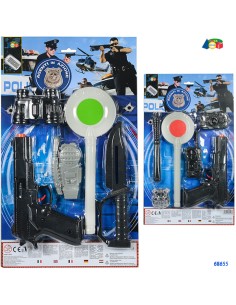 68655 SET POLIZIA AGENTI C/PALETTA