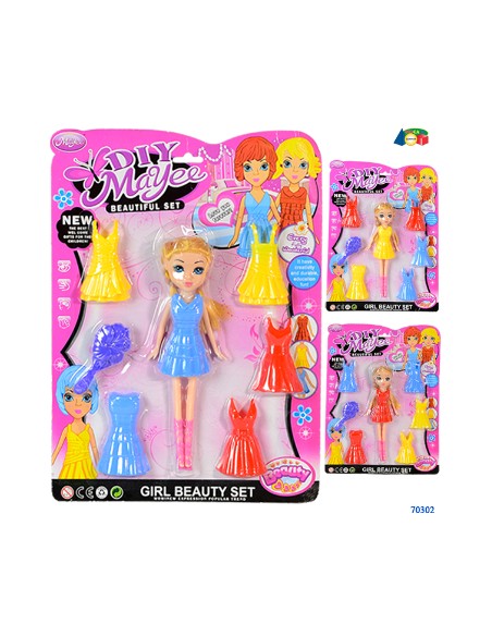70302 SET BAMBOLINA C/RICAMBIO VEST.