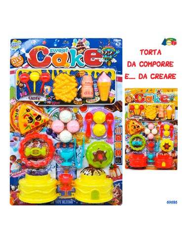 69686 SET DOLCI CON TORTA E ACC.