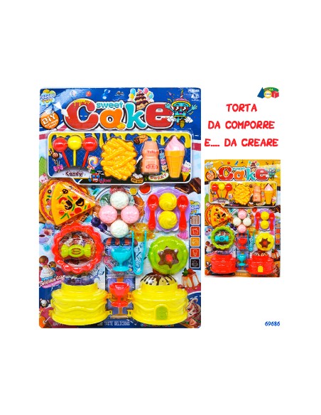 69686 SET DOLCI CON TORTA E ACC.