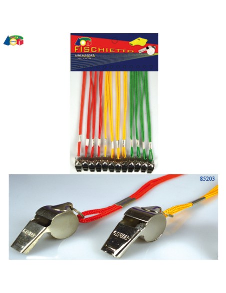 85203 FISCHIETTO METALLO C/COLLANA